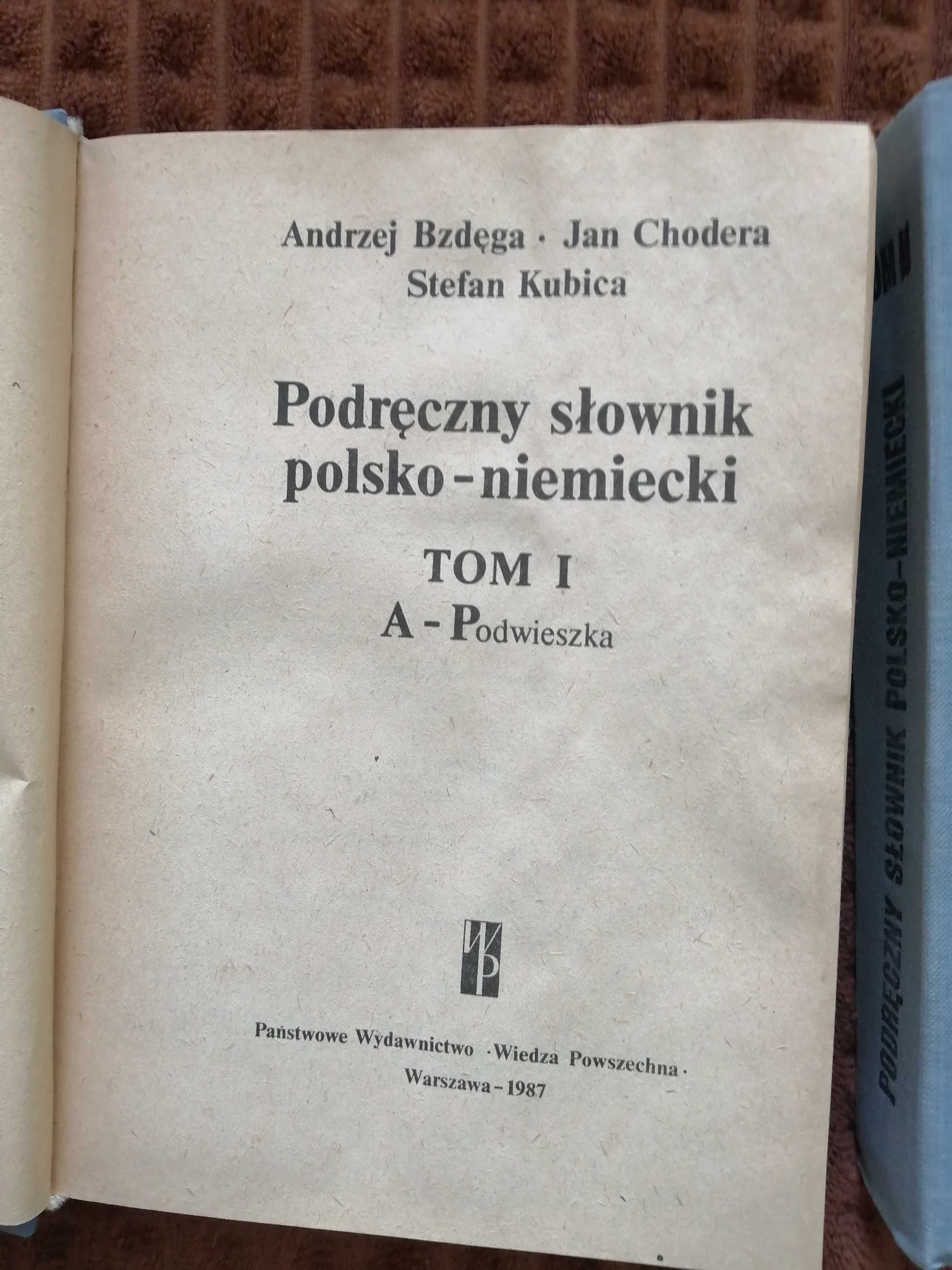 Podręczny słownik polsko-niemiecki, A. Bzdęga, J. Chodera, S. Kubica,