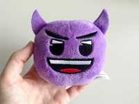 Emoji devil емоджи диявол фіолетовий плюшевий іграшка