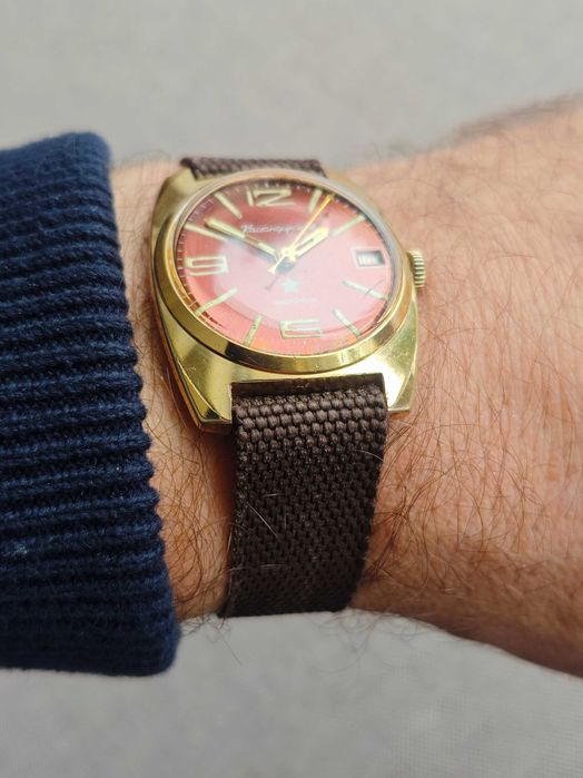 STOP-SEKUNDA wojskowy KOMANDIRSKIJE zegarek mechaniczny KOMANDIR retro