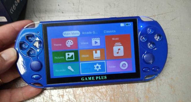 Consola portátil jogos clássicos Sega Nintendo Megadrive Gameboy  Azul