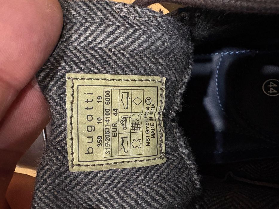 Ботинки-туфли Бугатти Bugatti Кожа