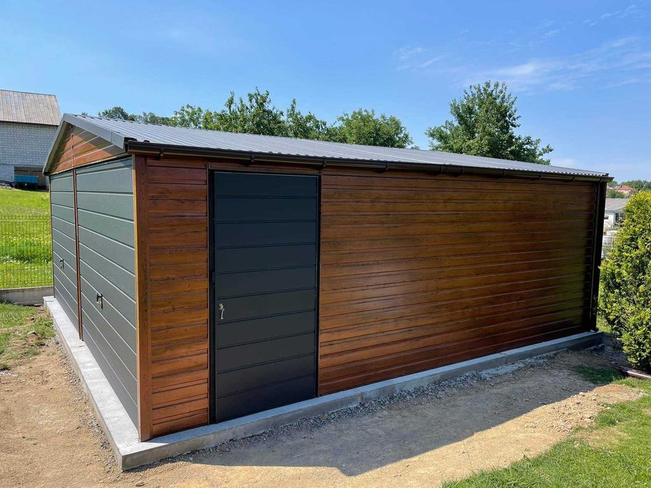 Garaż blaszany. WZMOCNIONY PROFILAMI W OCYNKU. Producent. Cała Polska