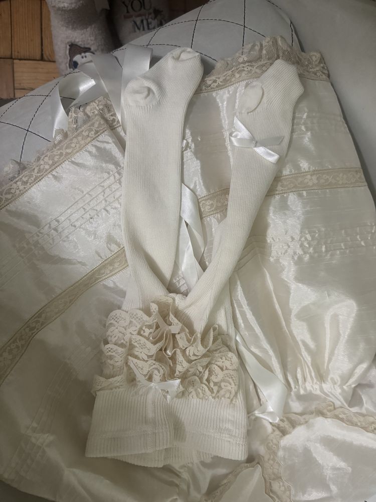 Conjunto cerimónia/batizado menina 1 ano Novo (lêr descrição completa pf)