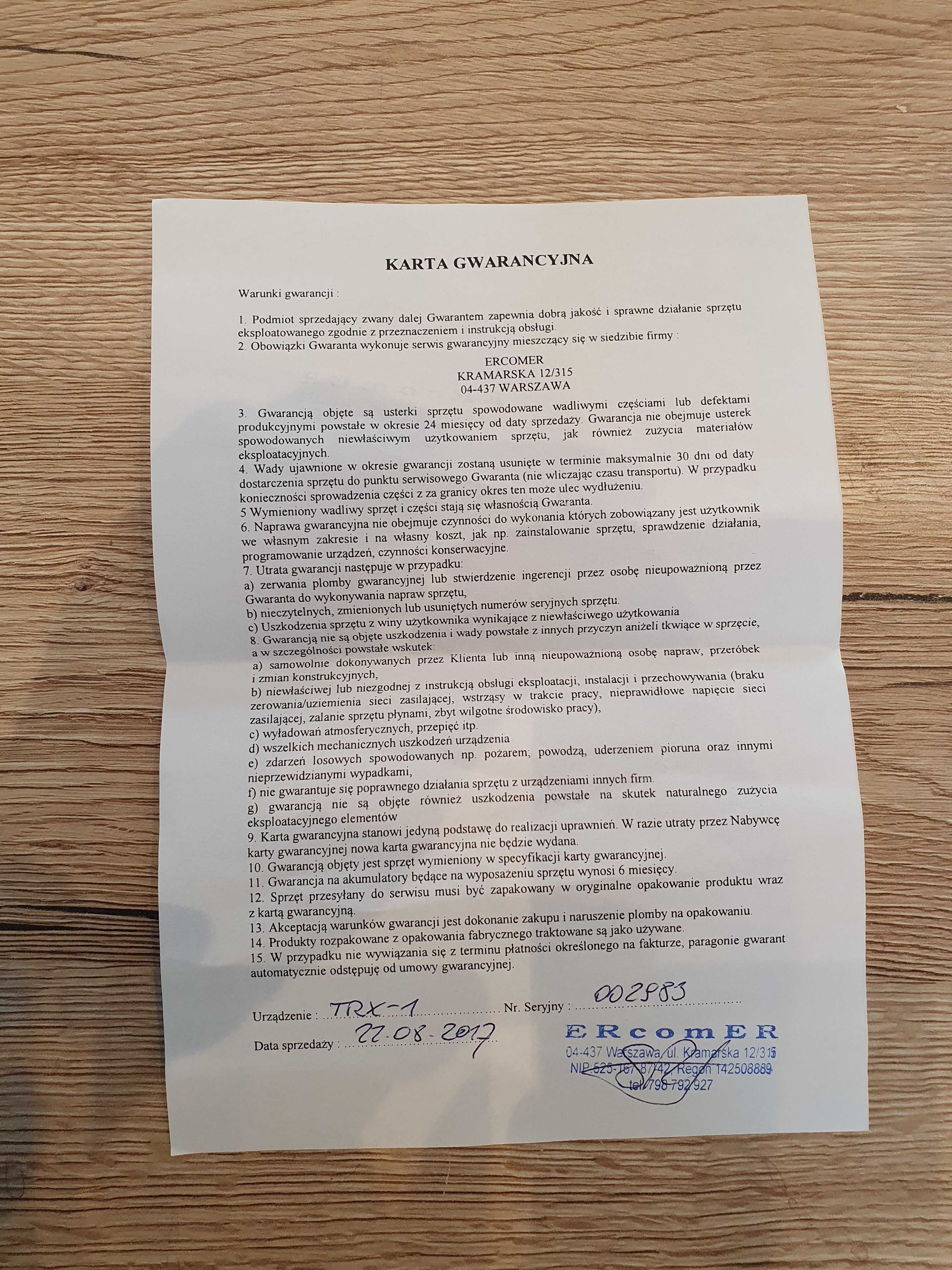 Skaner częstotliwości TRX-1