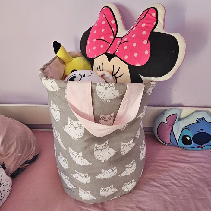 Kosz na zabawki pluszaki duży do przechowywania