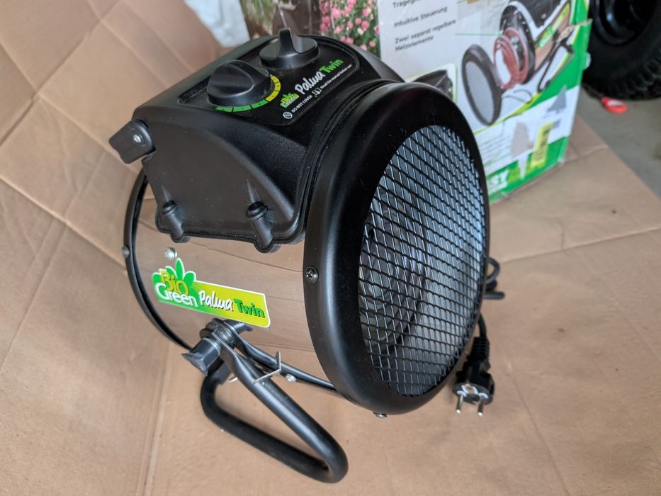 Farelka szklarniowa elektryczny grzejnik Bio Green Palma Twin