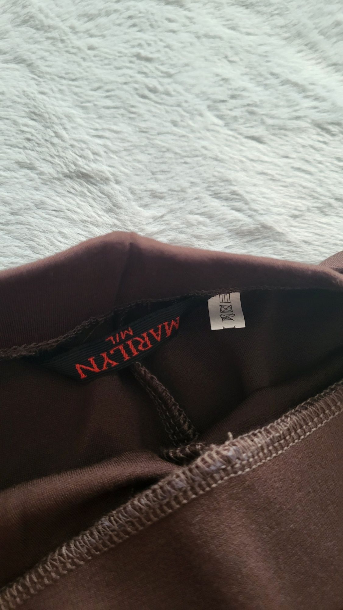 Spodnie marilyn legginsy brązowe m/l  nowe