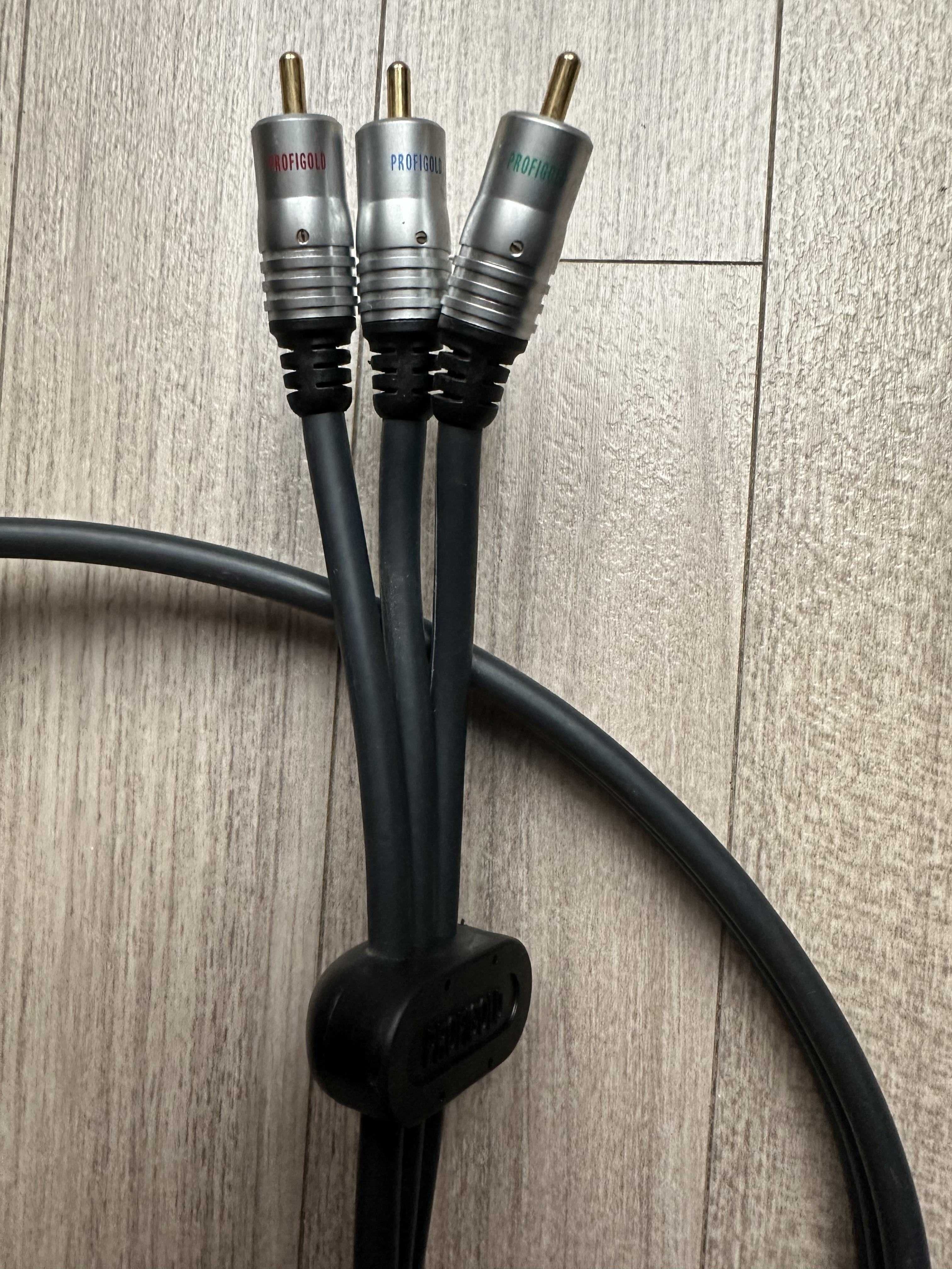 Kabel component, 3 RCA, 3 Cinch 1,5m Profigold