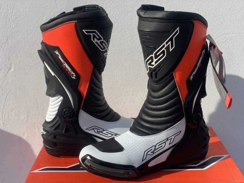 Buty motocyklowe RST tractech evo III rozmiar 45 fluo red, Zawias!