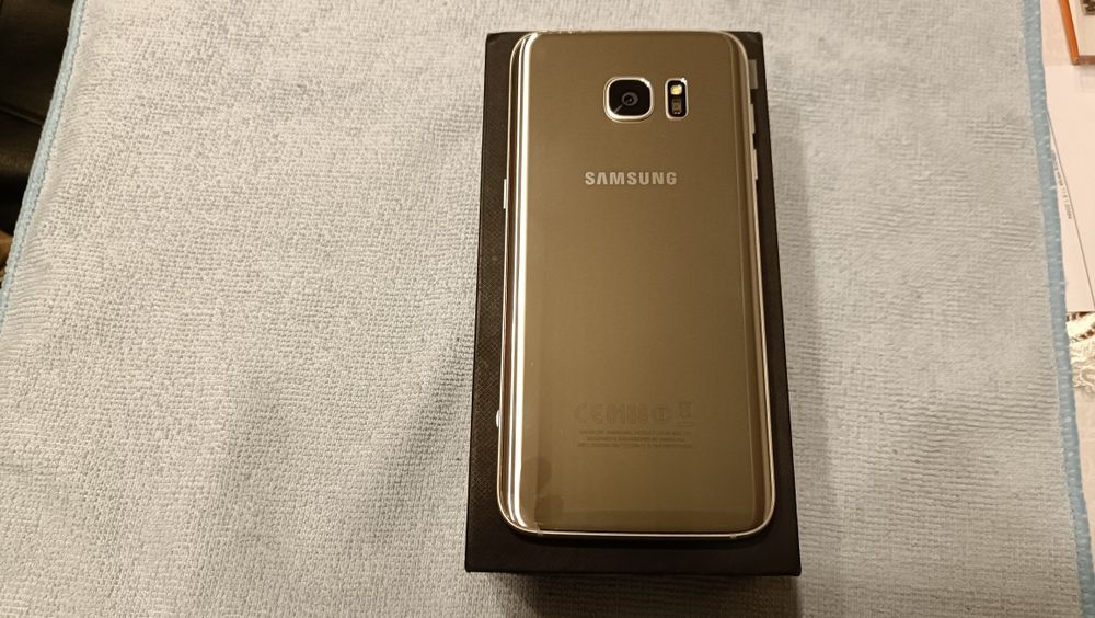 Telefon Samsung Galaxy S7 Edge Złoty Gold SUPER STAN zewnętrzny !!!