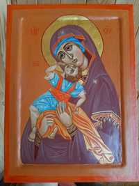 Пара икон Господь и Богородица Взыграние Младенца