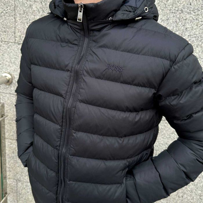 Зимова синя чоловіча куртка Hugo Boss