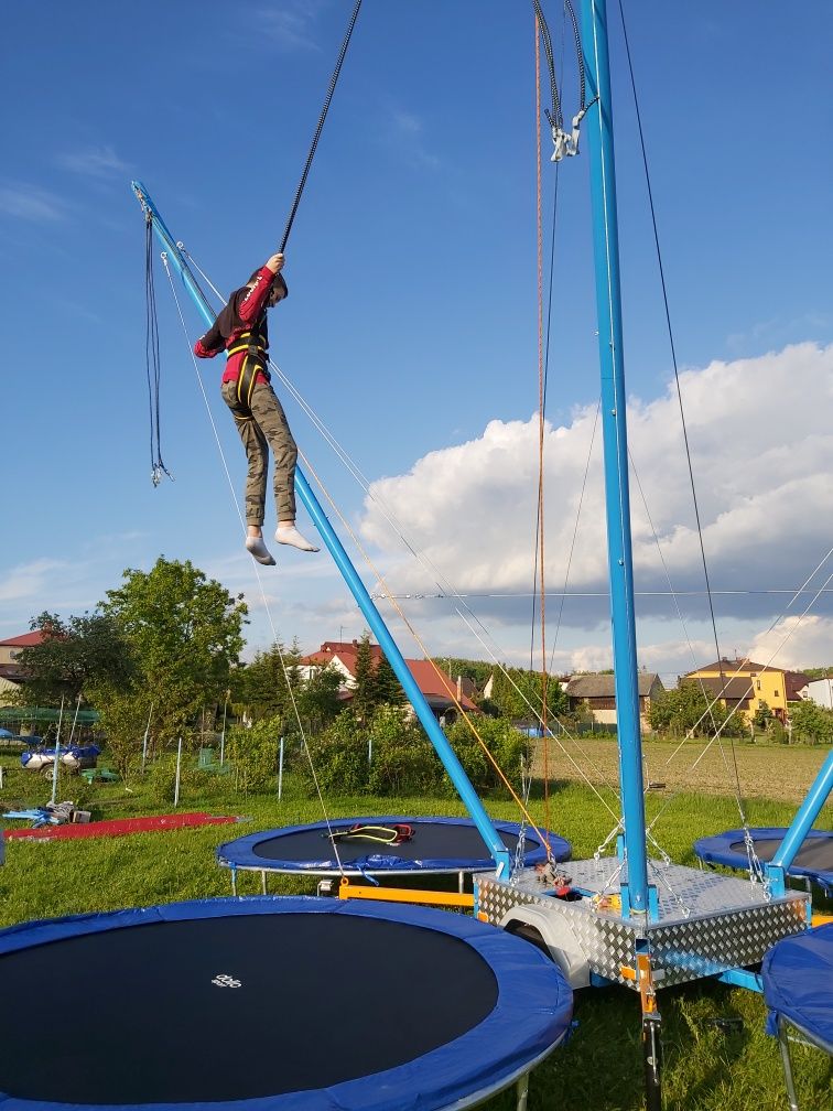 Euro Bungee Mobilne Bunge Trampolina Bungy Karuzela Dmuchaniec jumper