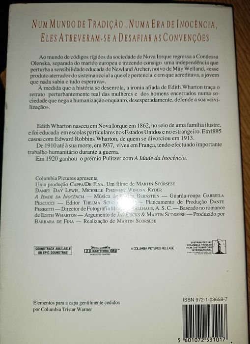 A idade da Inocência e Amor à 1ª Vista (2 livros)