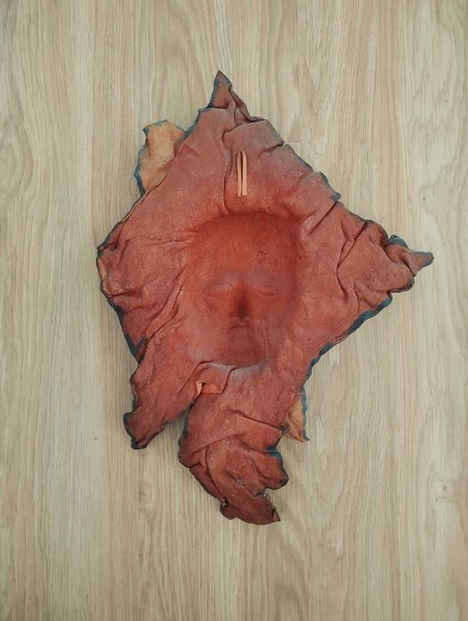 Escultura Decorativa de Parede (Rosto Feminino)