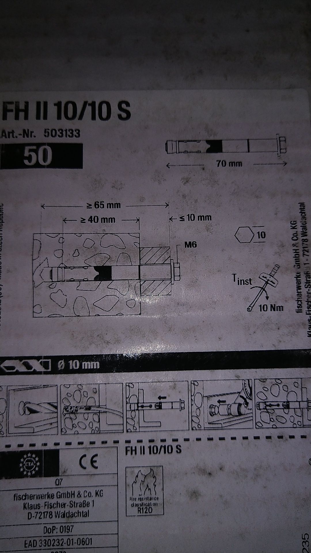 Ancoragem de expansão HSL / SPITS / Bucha metálica