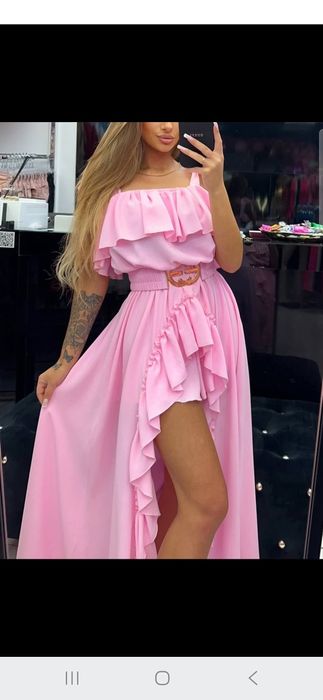 Sukienka kombinezon La Diva mix kolorów S 36 M 38 L 40 XL 42 bez negoc