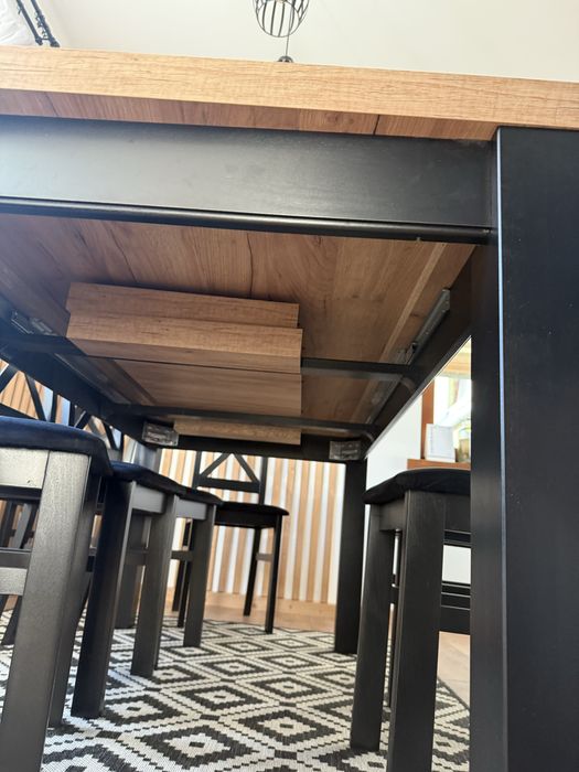 stol rozkladany z plyty