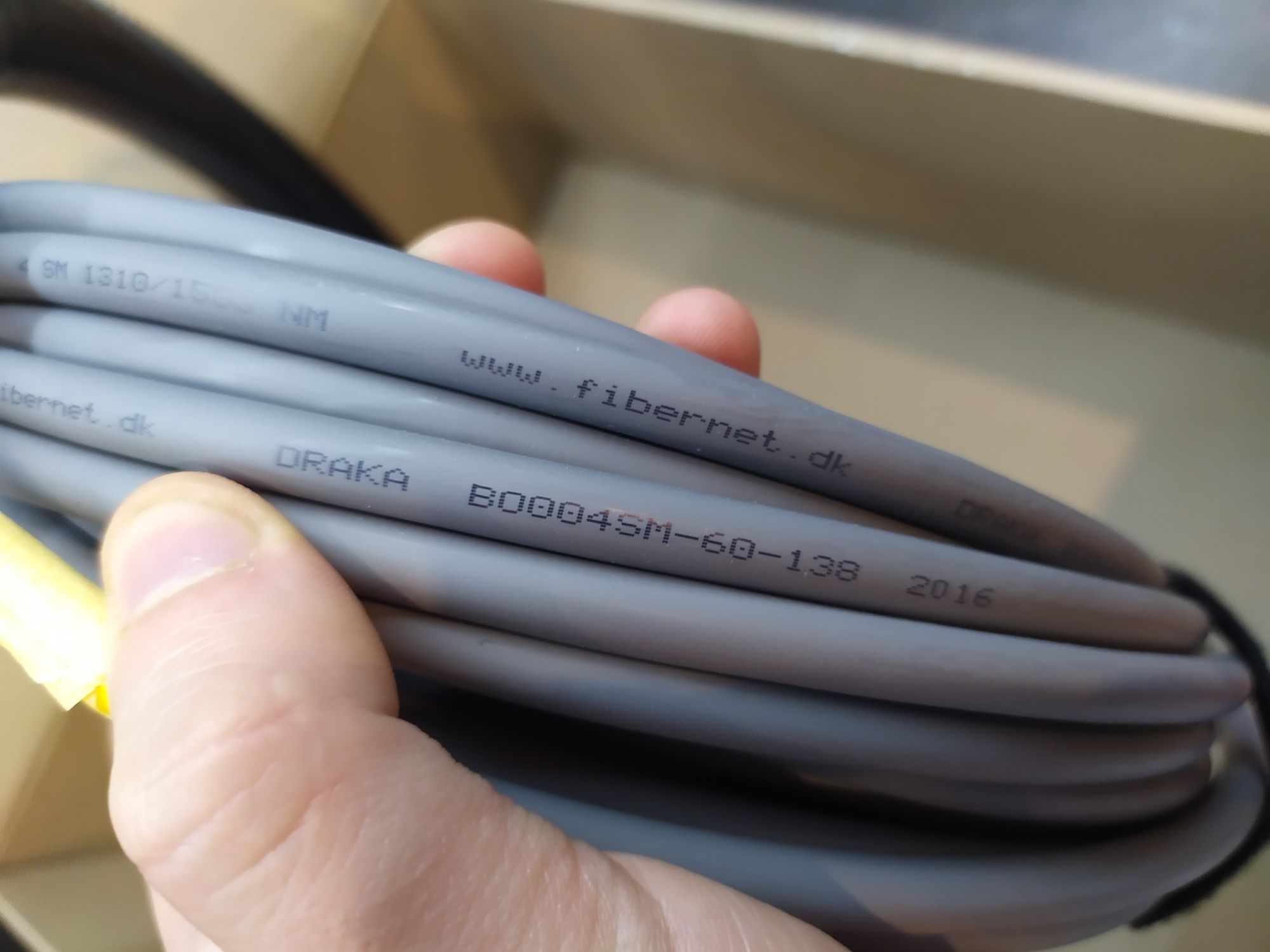 Fiber optic cable 4SM-NM. Draka. Оптичний кабель. Оптоволокно