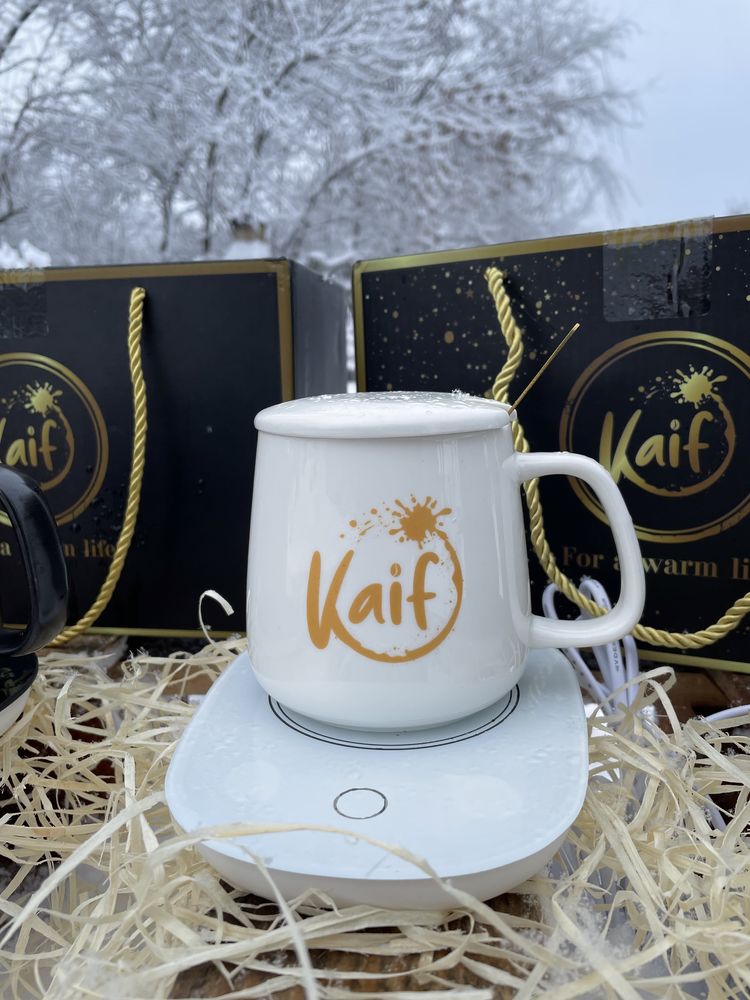 Чашка «Kaif» с подогревом, Подарочный набор