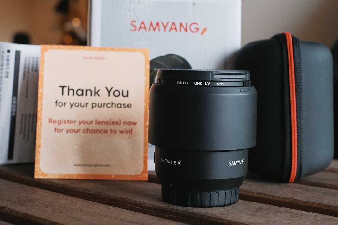 Samyang AF 75mm f1.8 Fujifilm X Mount