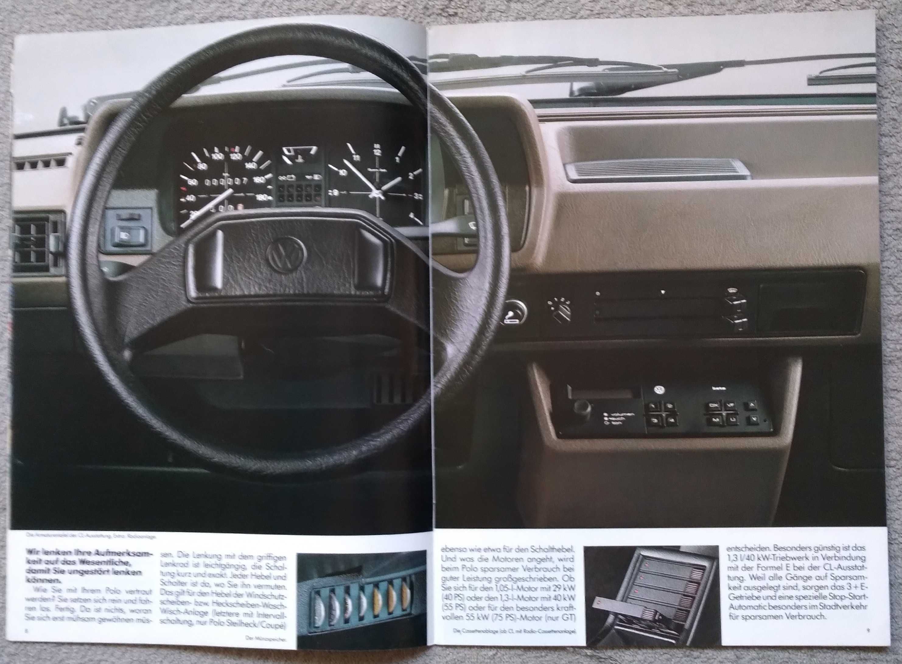 Prospekt Volkswagen Polo rok 1985