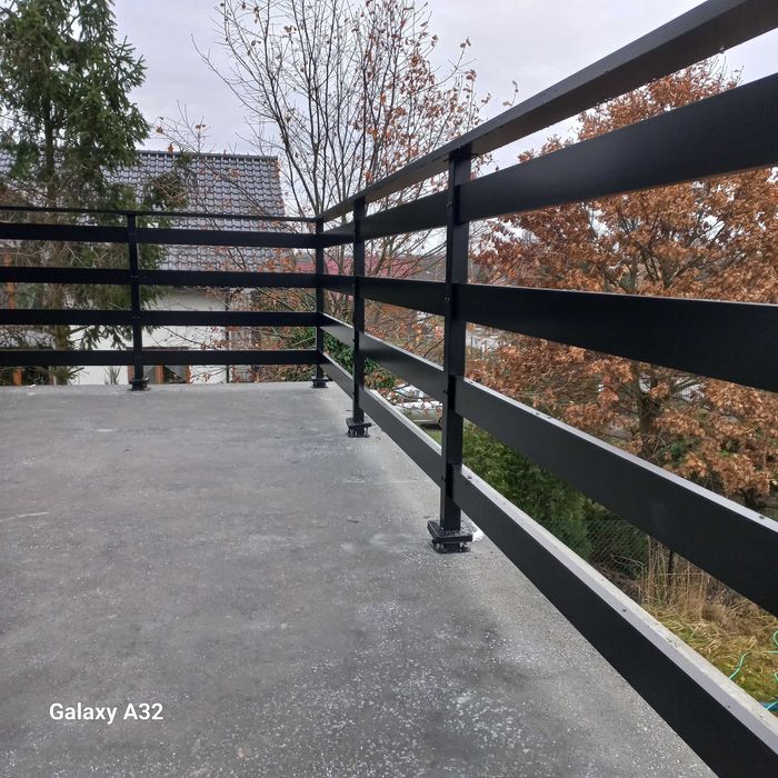 Balustrada balkonowa balustrady aluminiowe Barierki stali nierdzewnej
