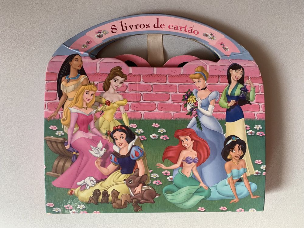 8 Livros de Cartão Princesas Disney