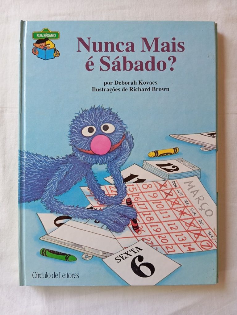 Livro Rua Sésamo Nunca Mais é Sábado
