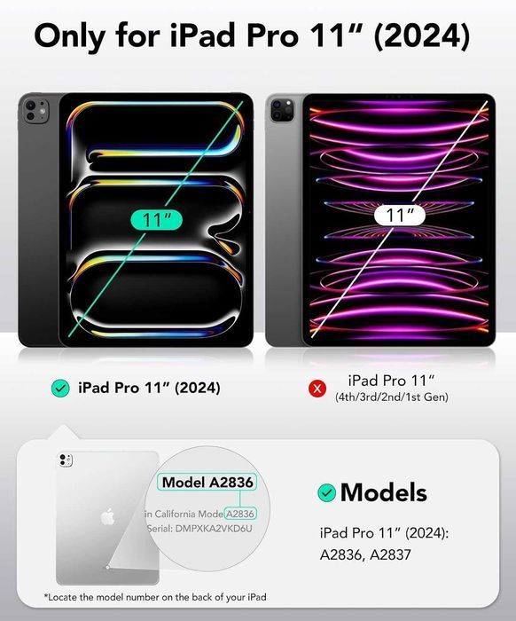 ESR Privacy Screen Protector iPad Pro 11 2024 filtr prywatyzujący