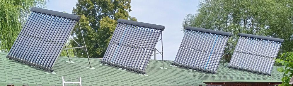 Kolektory słoneczne 18 rurek (1 rurka - 1800 mm x 58 mm) - 4 sztuki