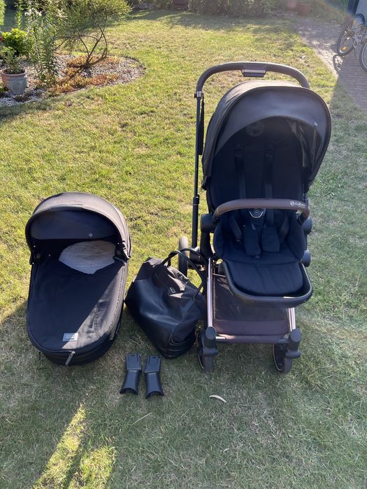 Wózek dziecięcy Cybex priam 4.0 deep black rama rose gold
