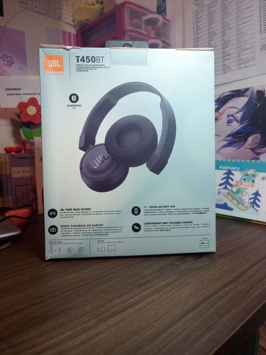 Бездротові навушники JBL by HARMAN. T450BT.