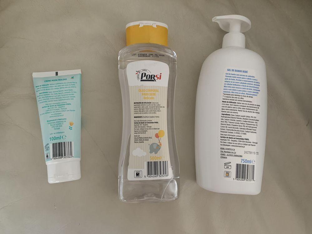 Trio de banho de bebé