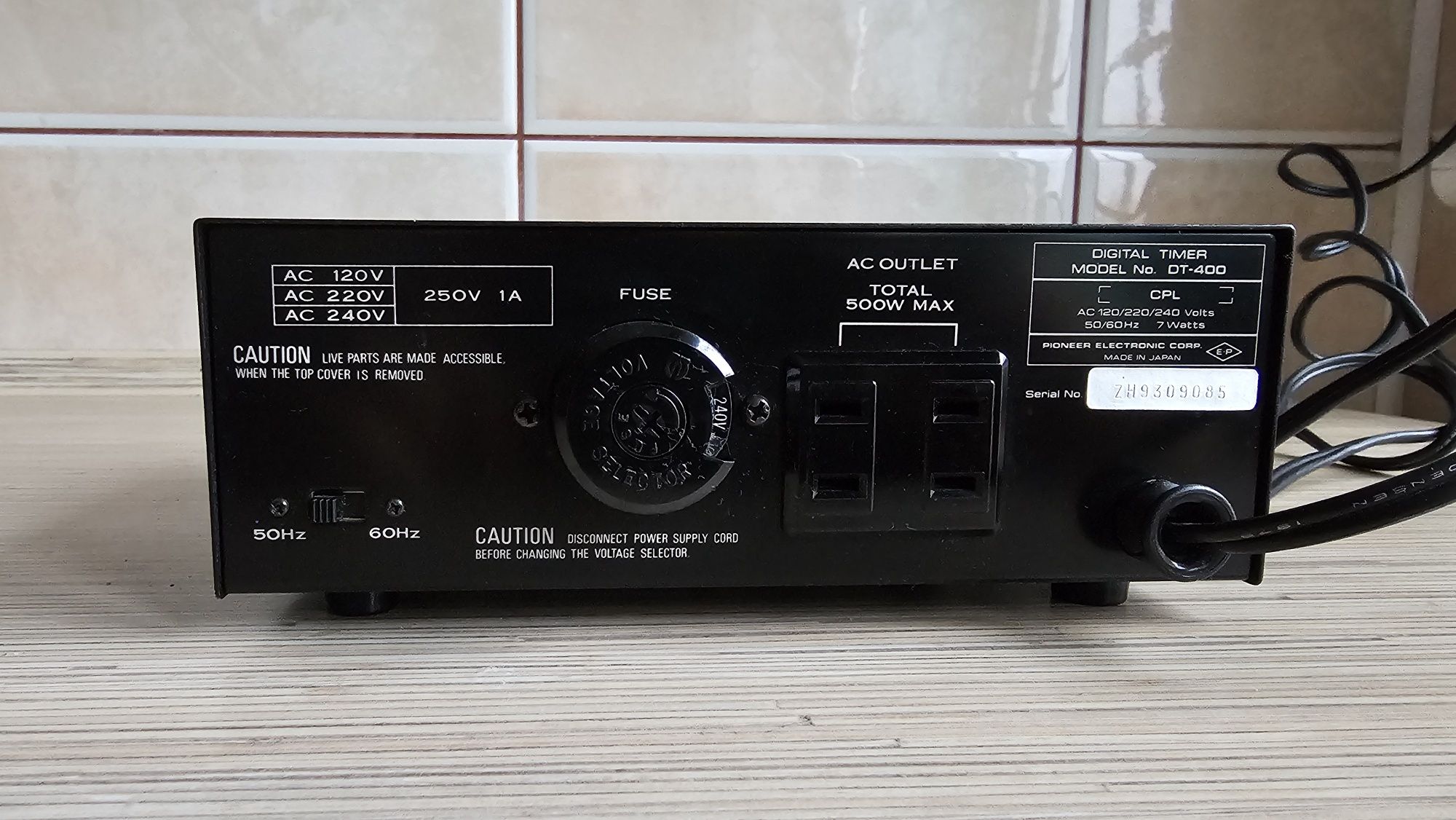 Timer Pioneer Dt-400 seria blue line