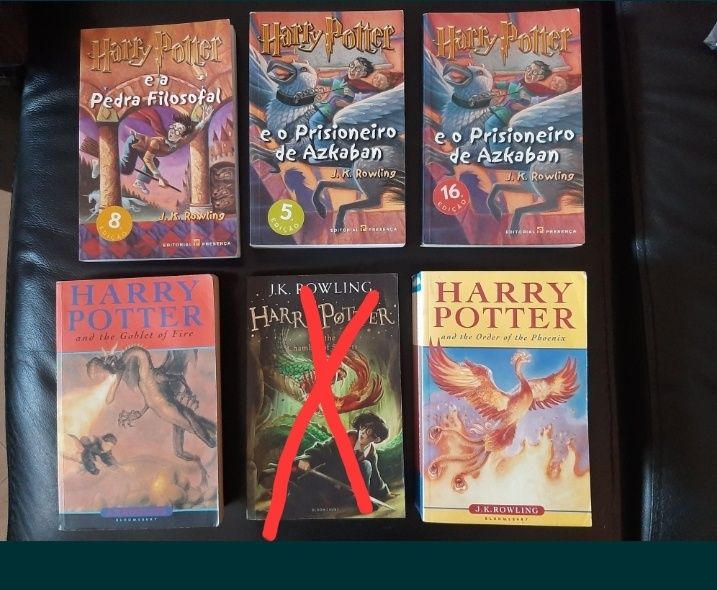 Harry Potter order Phoenix goblet fire pedra prisiobeuro azkaban