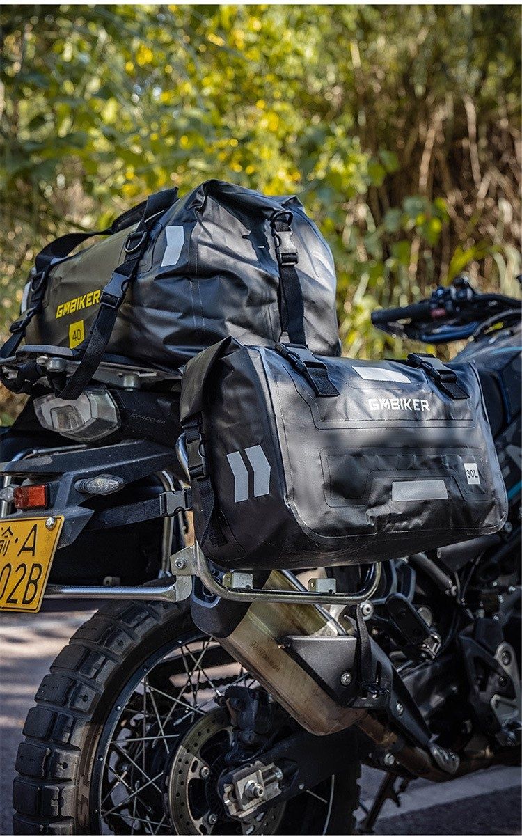 Сумки кофри на багажник GMBiker мотоцикл бокові 30л +66 л