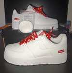 Dowód zakupu\Autentyzm*air NikeForce1Supreme Biały UnisexTrampki 44