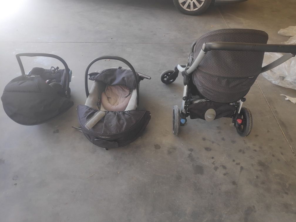 Trio bebê Confort Elea + cadeira Auto Thunder isofix