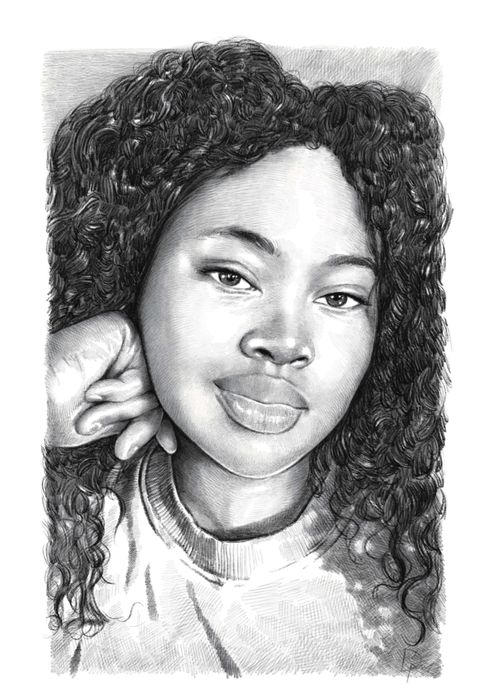 Desenho retratos realistas a lápis carvão a partir da sua foto