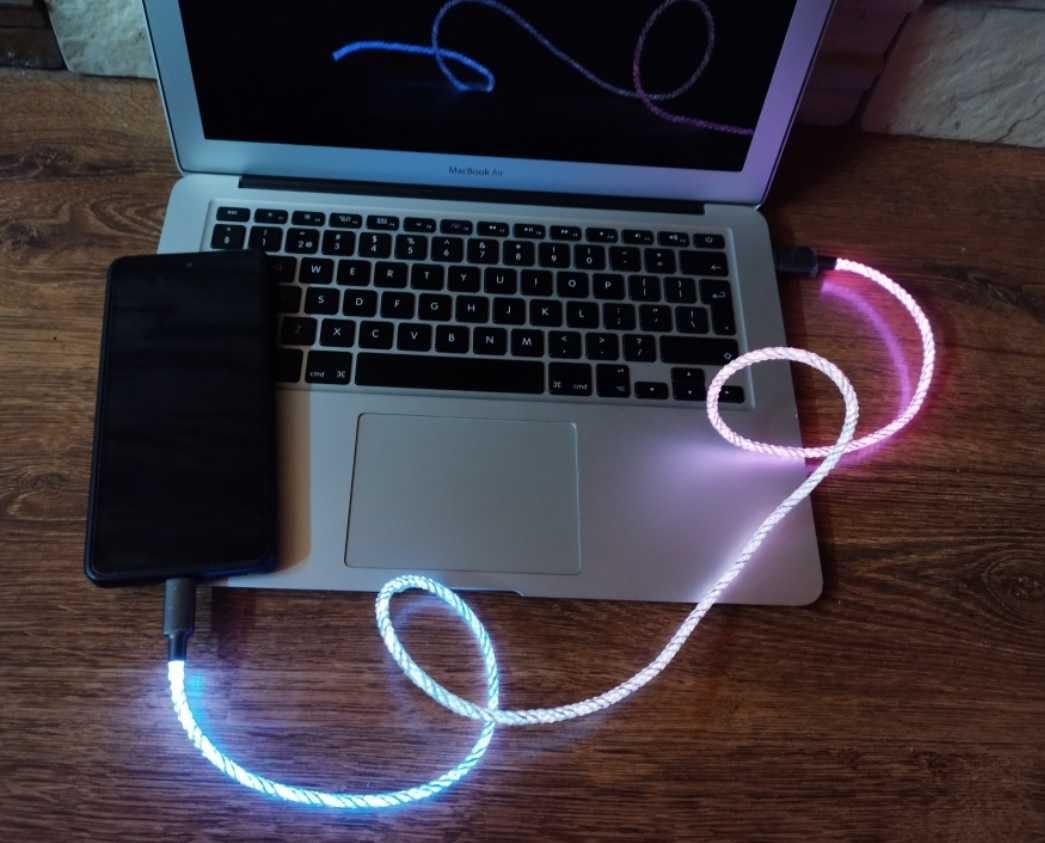 Kabel do telefonu tabletu USB-C RGB