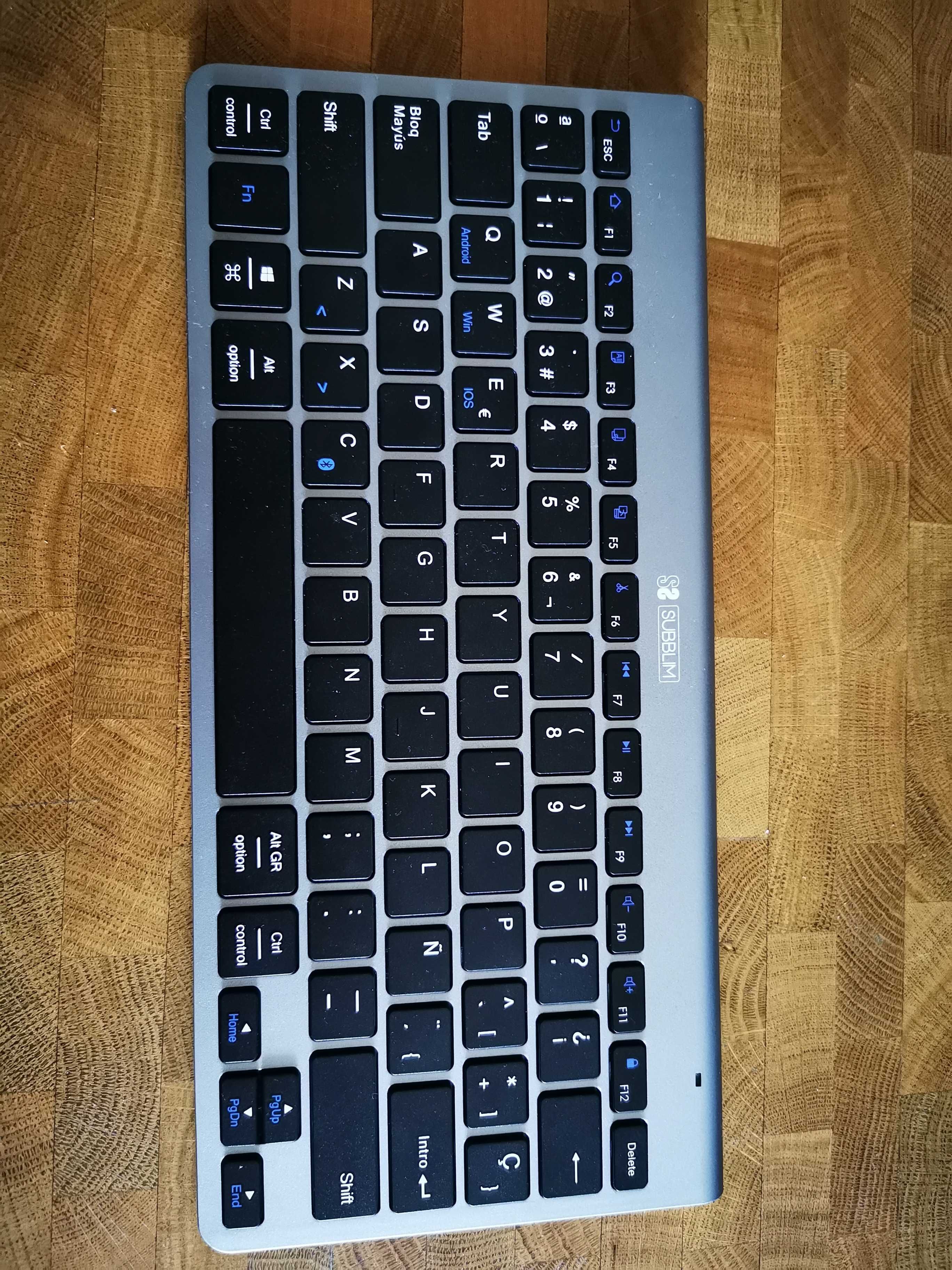 Subblim Advance Compact Grey Teclado Bluetooth