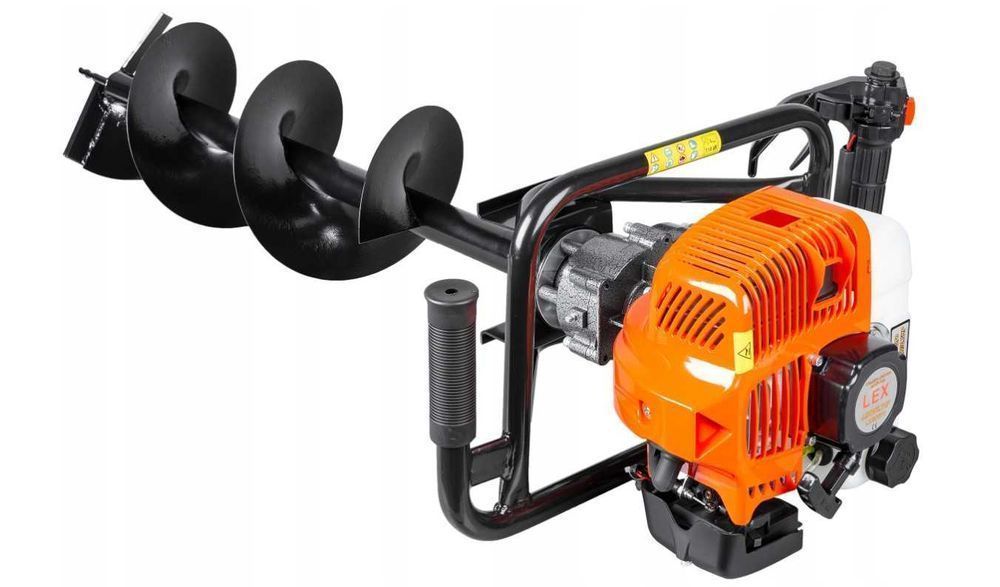 Nowa WIERTNICA GLEBOWA 6.7KM Świder Spalinowy + 3 Wiertła + Przedłużka