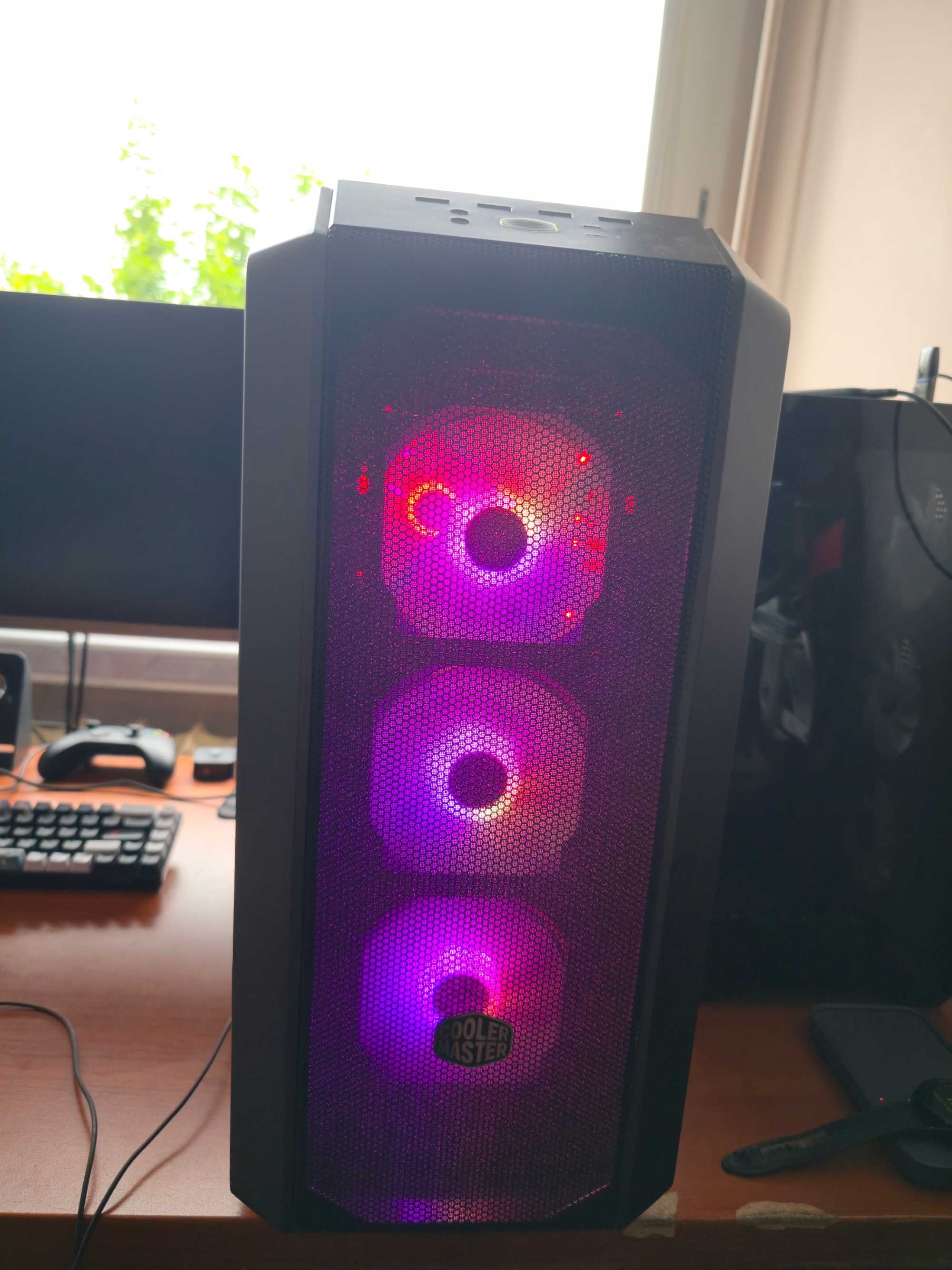 Komputer Gammingowy/Ryzen 5 5600/gtx 1080/ssd/500gb/dd4/16gb./rgb.