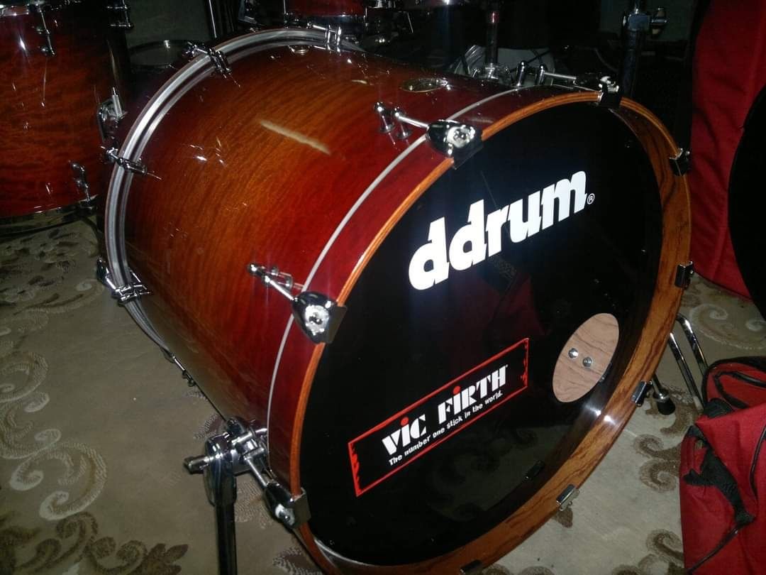 Ddrum Dios Elite Tiger Eye Bubinga 10,12,13,16,22 ,13 top!!!