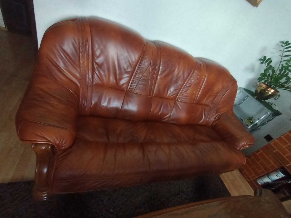 Sofa wersalka tapczan skórzana