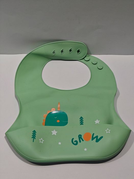 Vicloon Silikonowy Śliniaczek Dla Niemowląt Z Tacką 2 Szt.