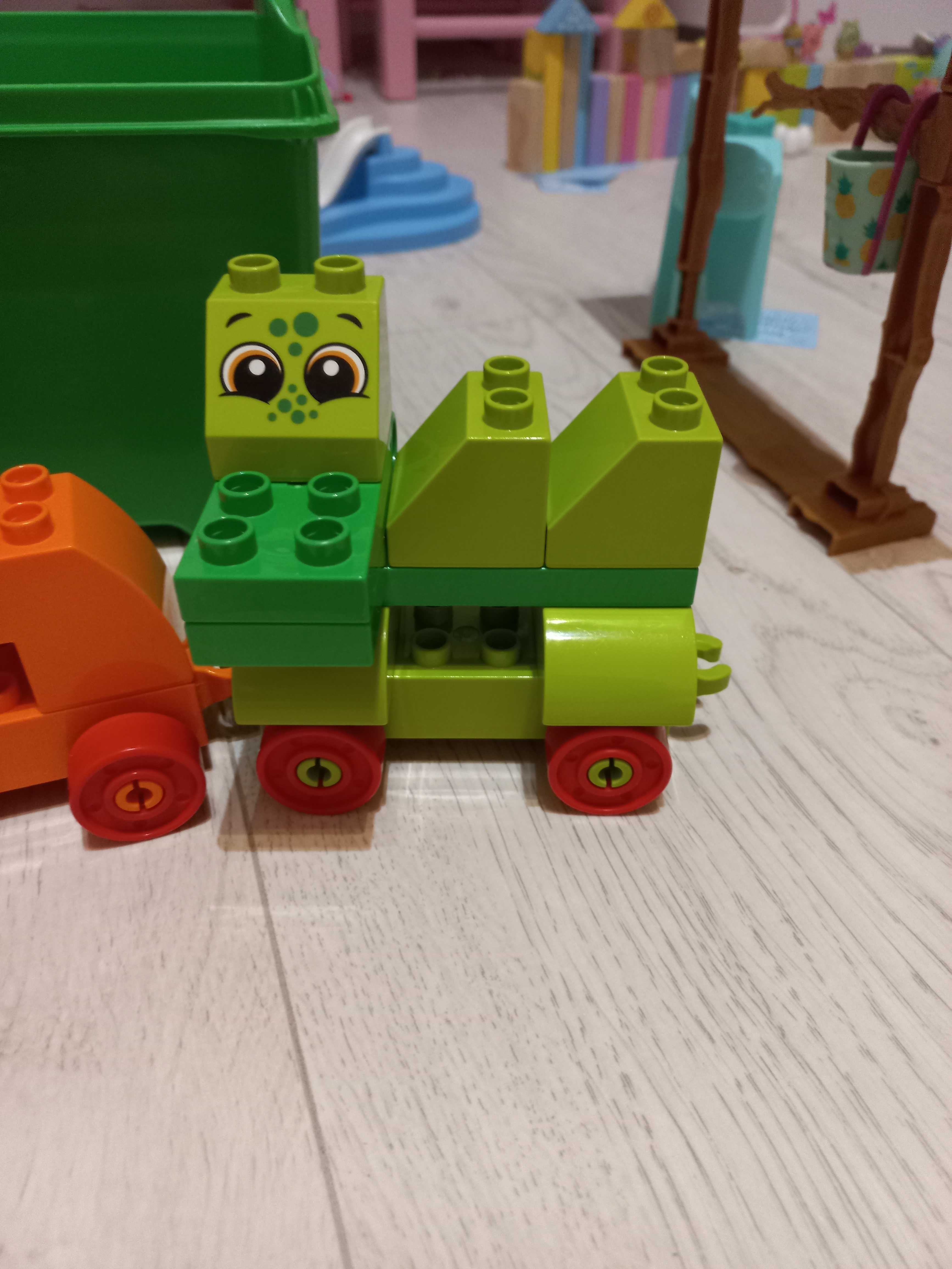 Zestaw LEGO DUPLO zwierzątka plus skrzynka do klocków