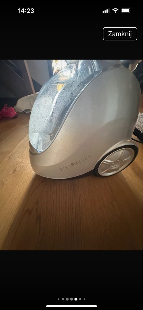 Prasownica garment steamer EM- 101, używana kilka razy, w oryginalnymi