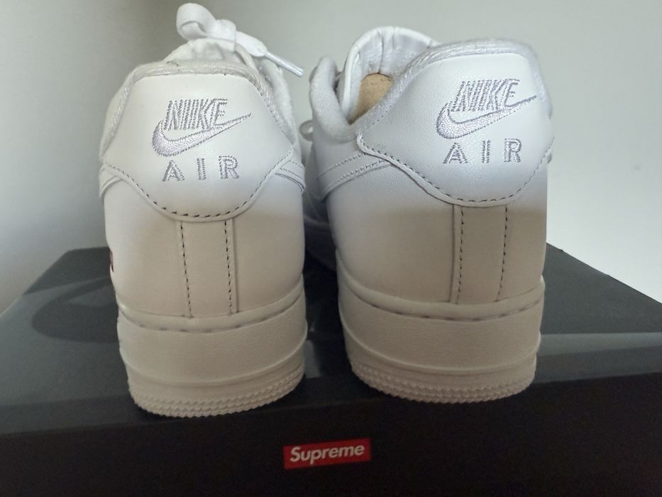 Buty Nike Air Force 1 x Supreme "White" limitowana edycja, 38,5